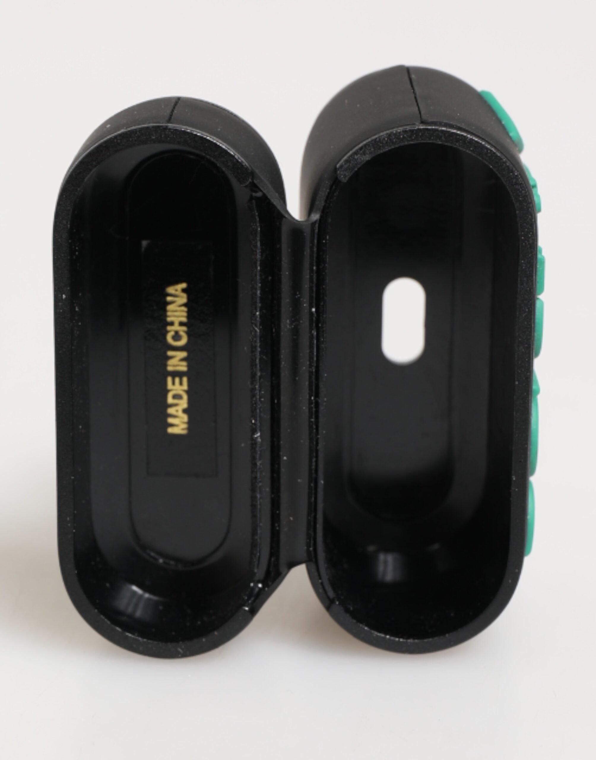 Dolce & Gabbana Dolce & Gabbana Black Mint Rubber Logo Embossed Accessory Airpods  Case