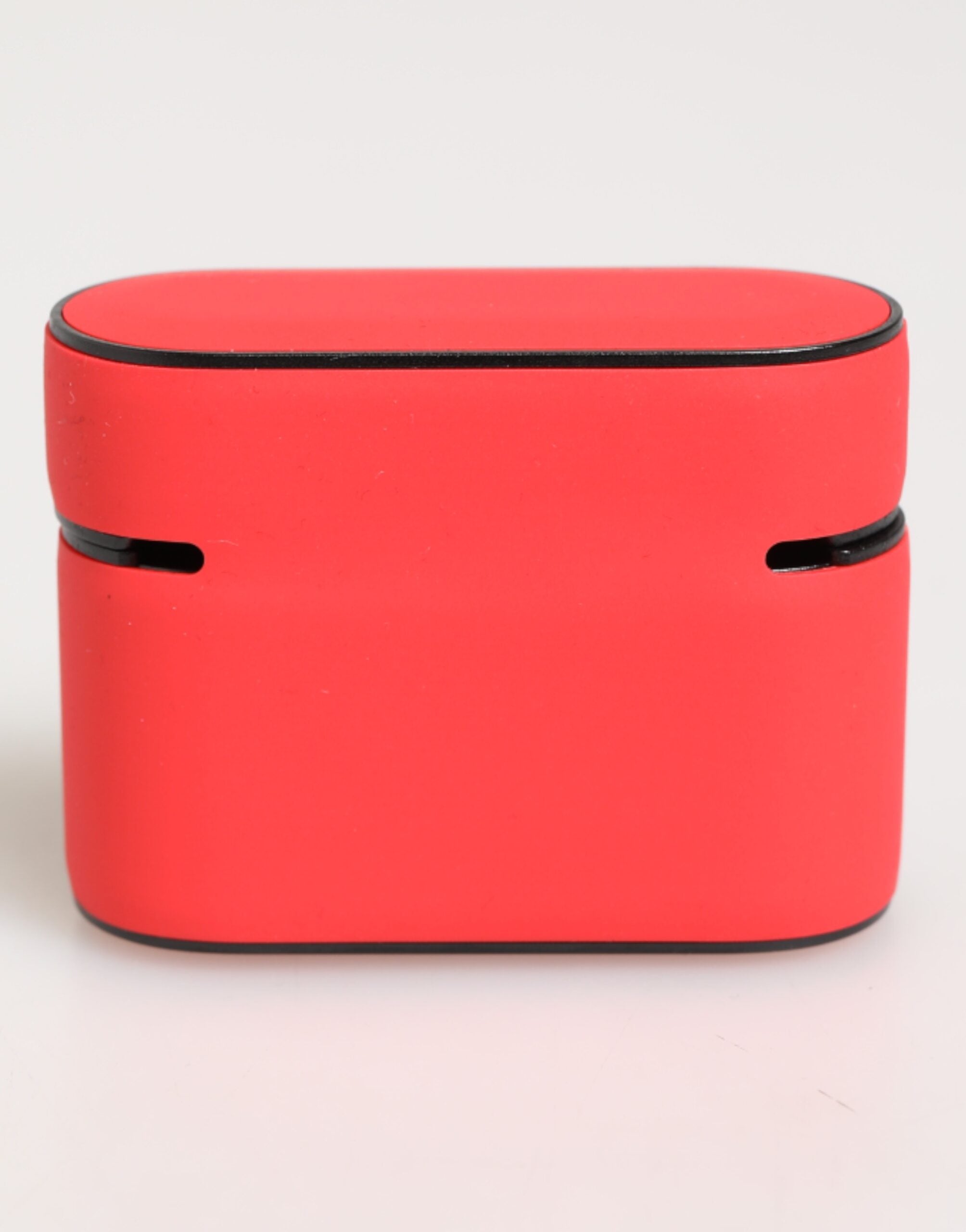Dolce & Gabbana Dolce & Gabbana Red PVC DG Logo Embossed Men Flip Holder  Airpods  Case