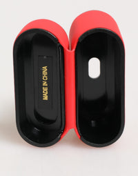 Dolce & Gabbana Dolce & Gabbana Red PVC DG Logo Embossed Men Flip Holder  Airpods  Case