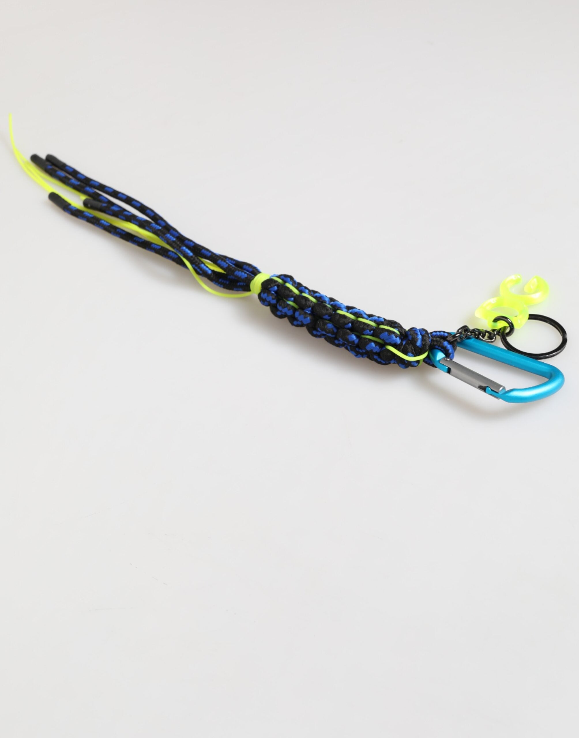 Dolce & Gabbana Dolce & Gabbana Multicolor Polyester Tape String DG Logo Keychain  Men's Keyring