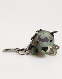 Dolce & Gabbana Dolce & Gabbana Camouflage Multicolor Animal Silhouette Keychain Men's Keyring