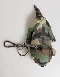 Dolce & Gabbana Dolce & Gabbana Camouflage Multicolor Animal Silhouette Keychain Men's Keyring