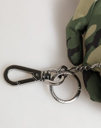 Dolce & Gabbana Dolce & Gabbana Camouflage Multicolor Animal Silhouette Keychain Men's Keyring