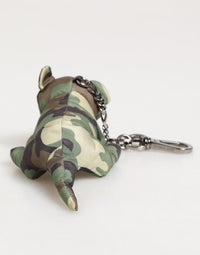 Dolce & Gabbana Dolce & Gabbana Camouflage Multicolor Animal Silhouette Keychain Men's Keyring