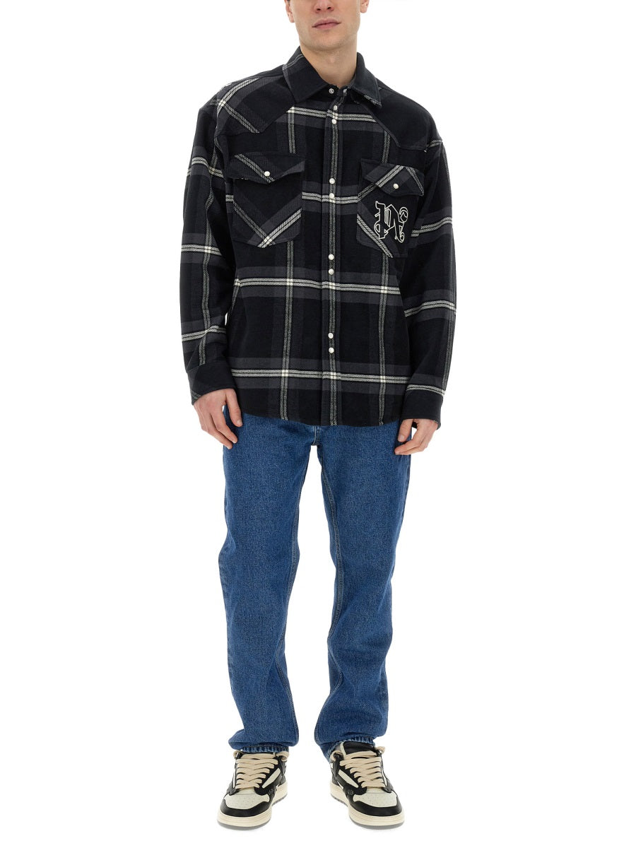 PALM ANGELS Palm Angels Men Monogram Shirt