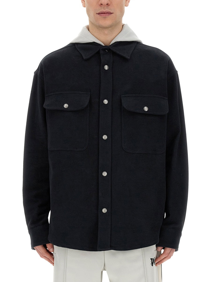 PALM ANGELS Palm Angels Men Shirt-Jacket With Monogram
