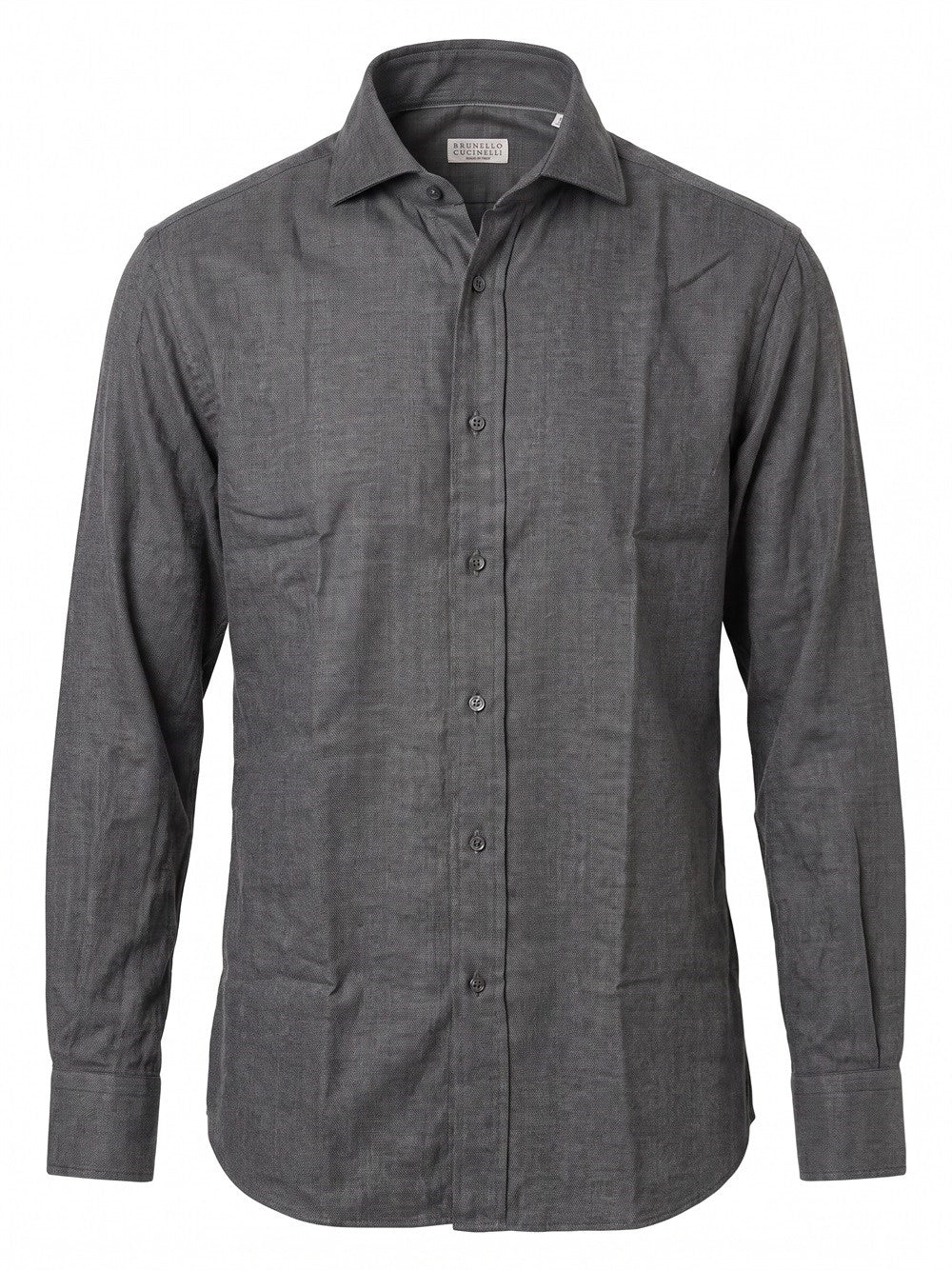 Brunello Cucinelli Men Cotton And Lyocell Shirt