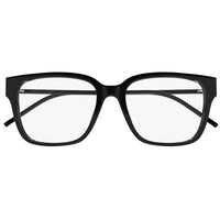 Saint Laurent Eyeglasses Square Full Rim, Black Frame and Clear Demo Lenses Lens SLM48O_A/F002