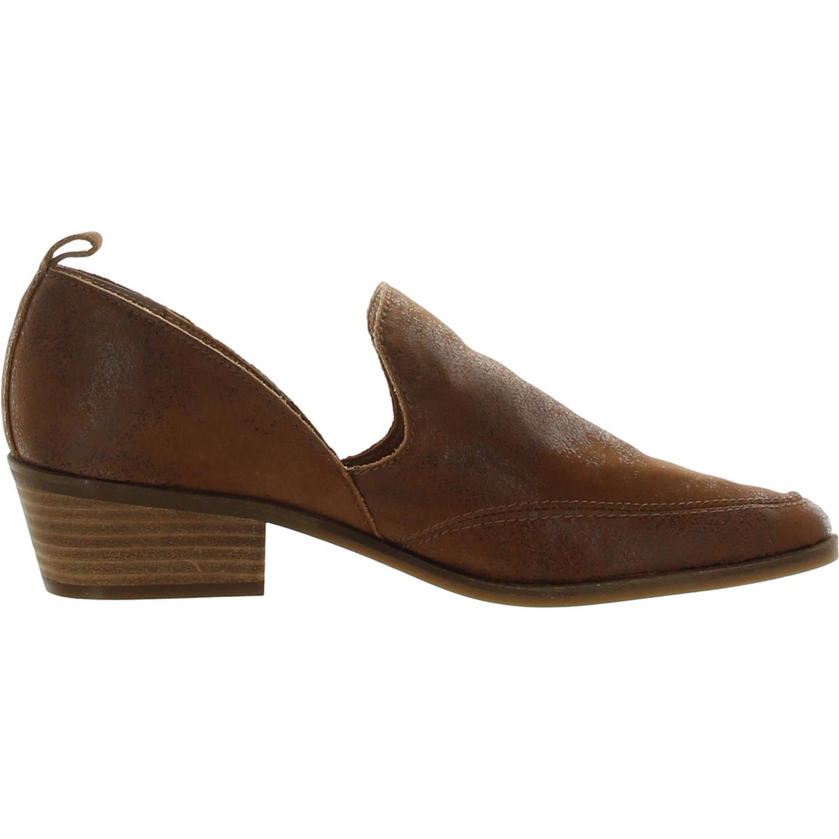 Mahzan Womens Comfort Insole Slip On Loafer Heels
