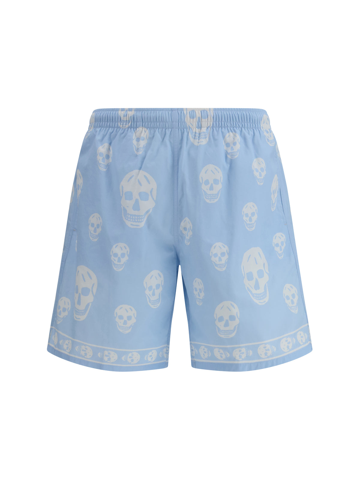 Alexander Mcqueen Men Skull-Print Swim Shorts