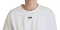 Dolce & Gabbana White Cotton Corset Stretch Top Women's T-shirt