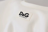 Dolce & Gabbana White Cotton Corset Stretch Top Women's T-shirt
