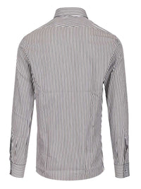 Tom Ford Men Silk Cotton Ladder Stripe Classic Fit Shirt
