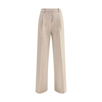 True Royal True Royal Beige Wool Casual Women's Pants