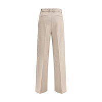 True Royal True Royal Beige Wool Casual Women's Pants