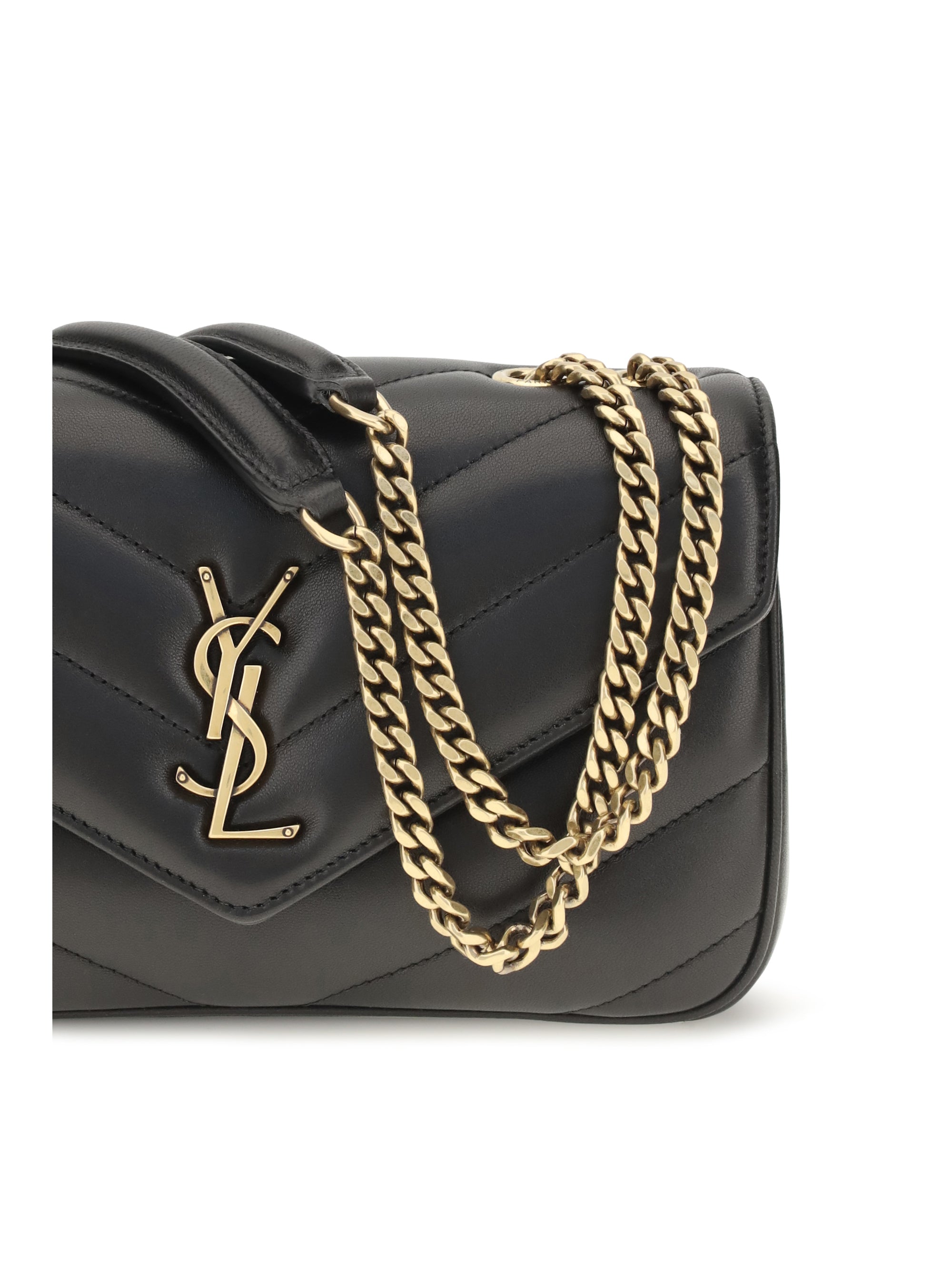 SAINT LAURENT Saint Laurent Women Loulou Leather Crossbody Bag
