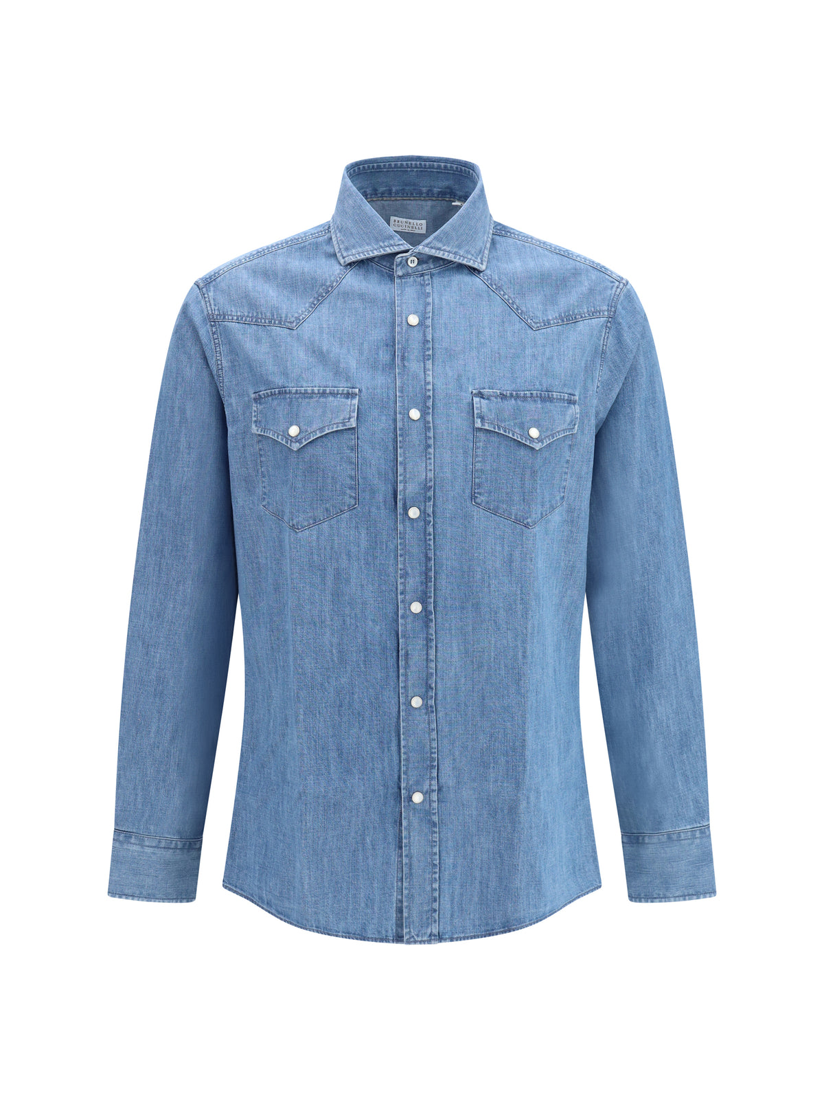 BRUNELLO CUCINELLI Brunello Cucinelli Men Easy Fit Lightweight Denim Shirt
