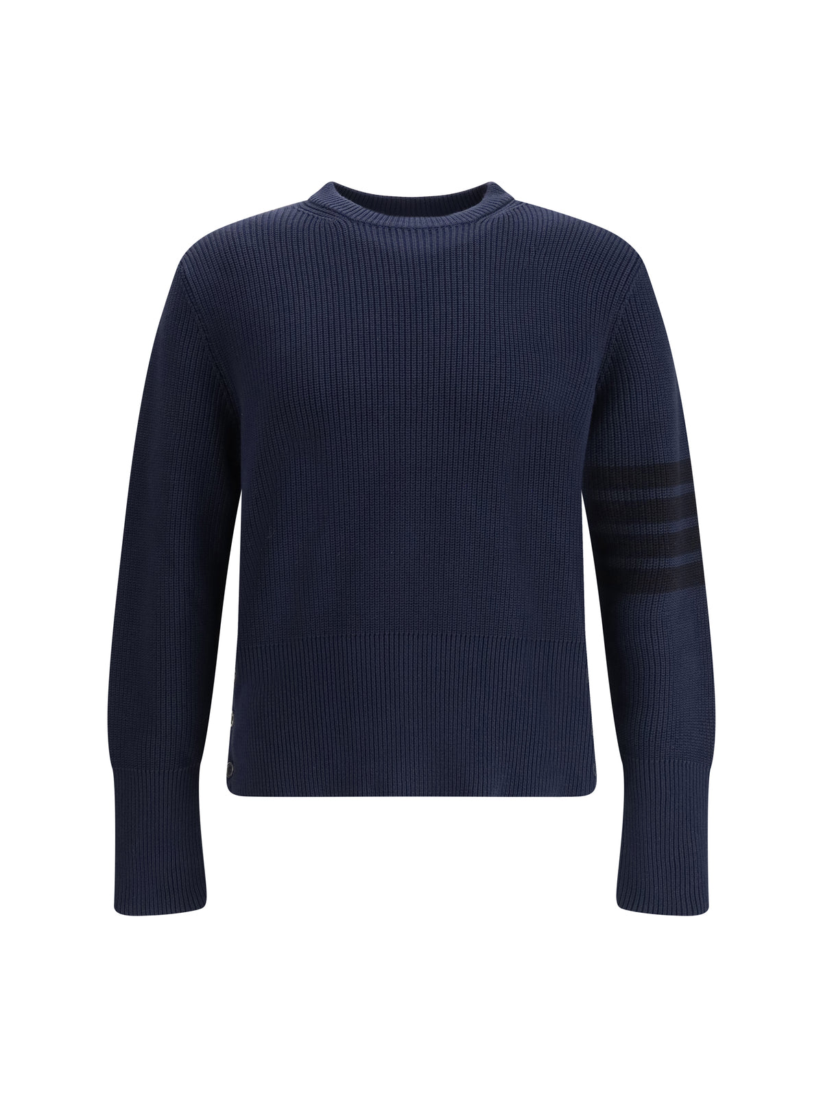 Thom Browne Men Cotton Crewneck Sweater