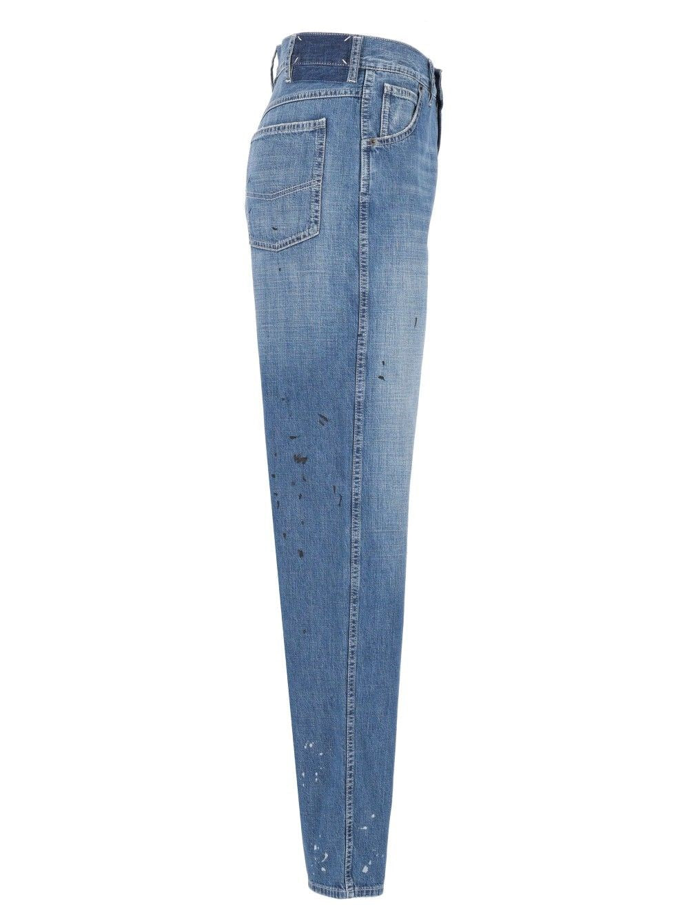 Maison Margiela Men Treated Denim Jeans