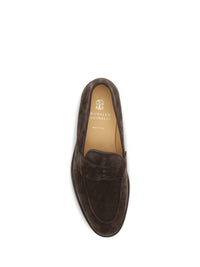 Brunello Cucinelli Men Suede Leather Loafers
