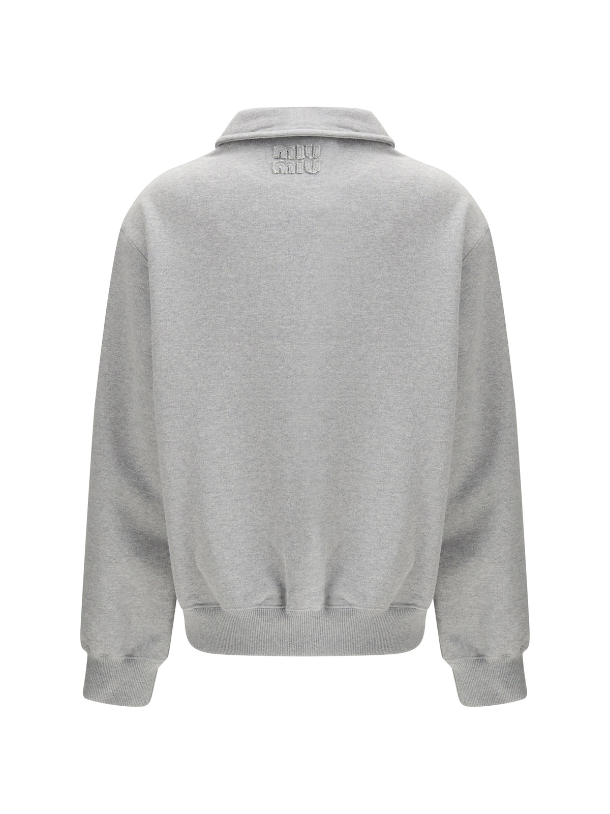 MIU MIU Miu Miu Women Sweatshirt With Oblique Zip Closure