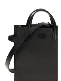 VALENTINO GARAVANI Valentino Garavani Men Small Antibes Grainy Leather Handbag