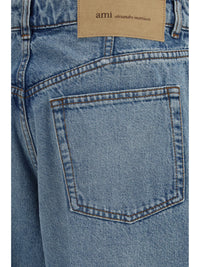 Ami Paris Women Balloon Jeans In Denim