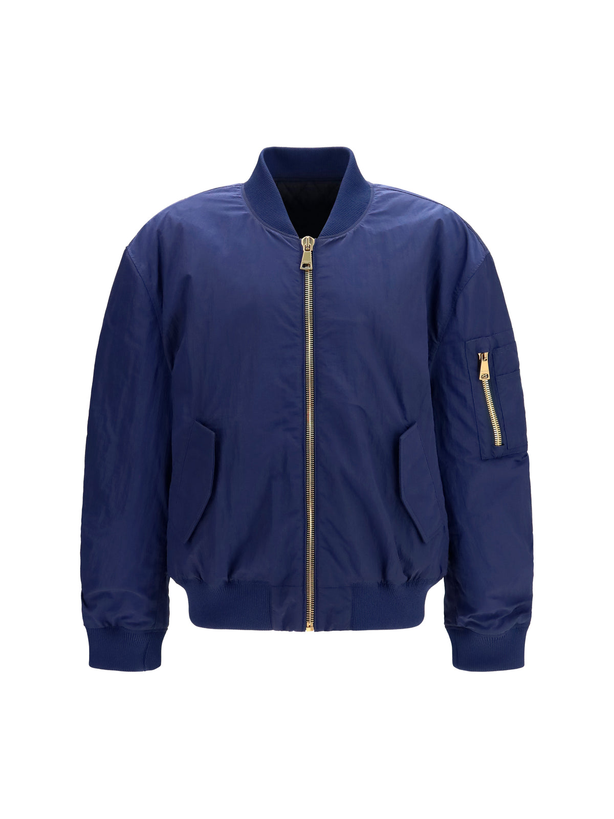 BALMAIN Balmain Men Nylon Bomber Jacket With Embroidered Back Logo