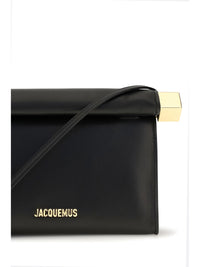 Jacquemus Women Rond Carré Leather Shoulder Bag