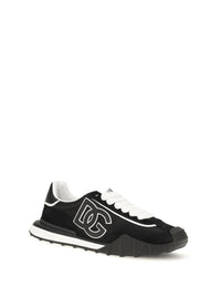 DOLCE & GABBANA Dolce & Gabbana Men Dg Logo Leather Sneakers