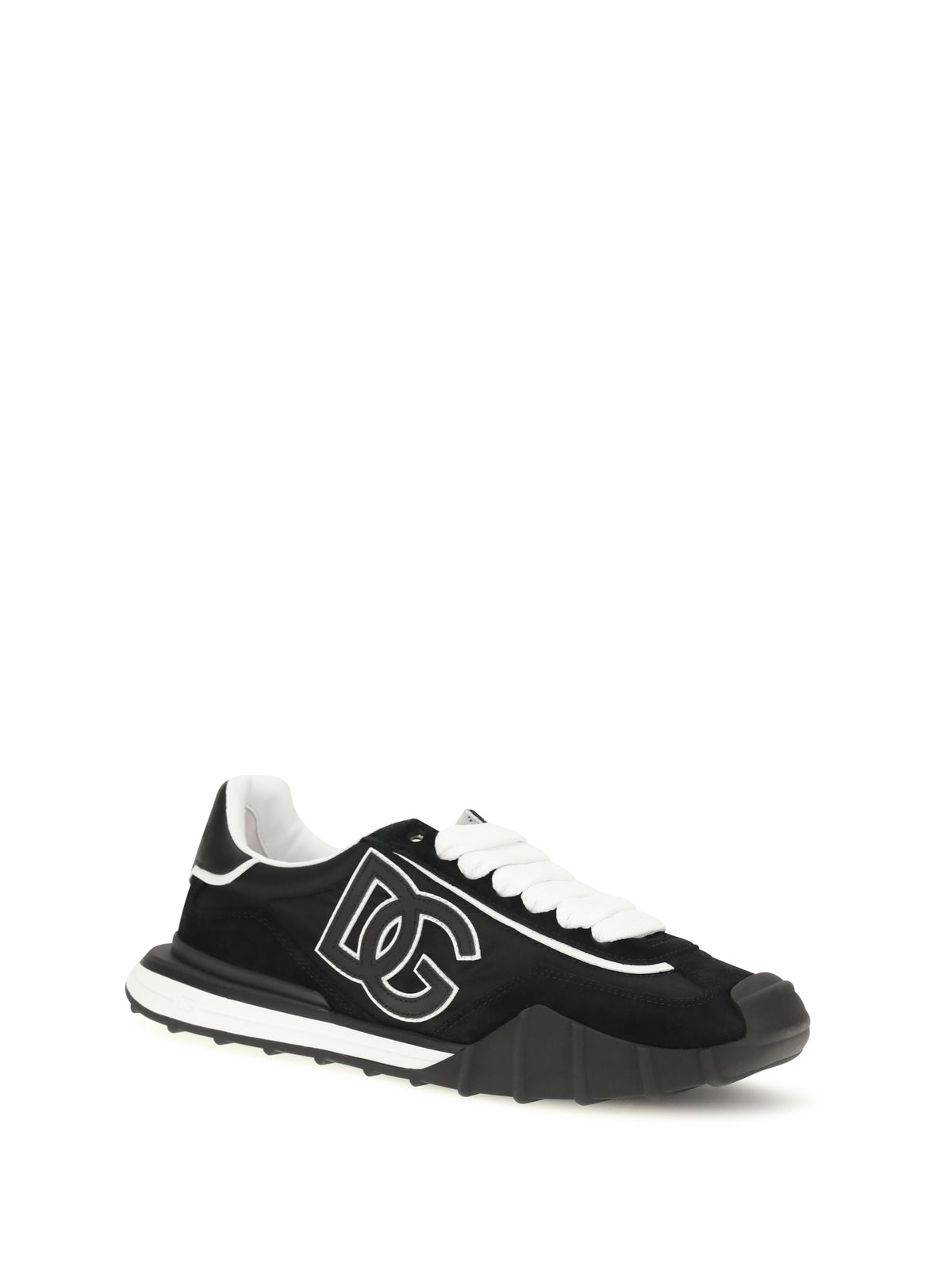 DOLCE & GABBANA Dolce & Gabbana Men Dg Logo Leather Sneakers