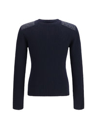 Fendi Men Ribbed Wool Sweater