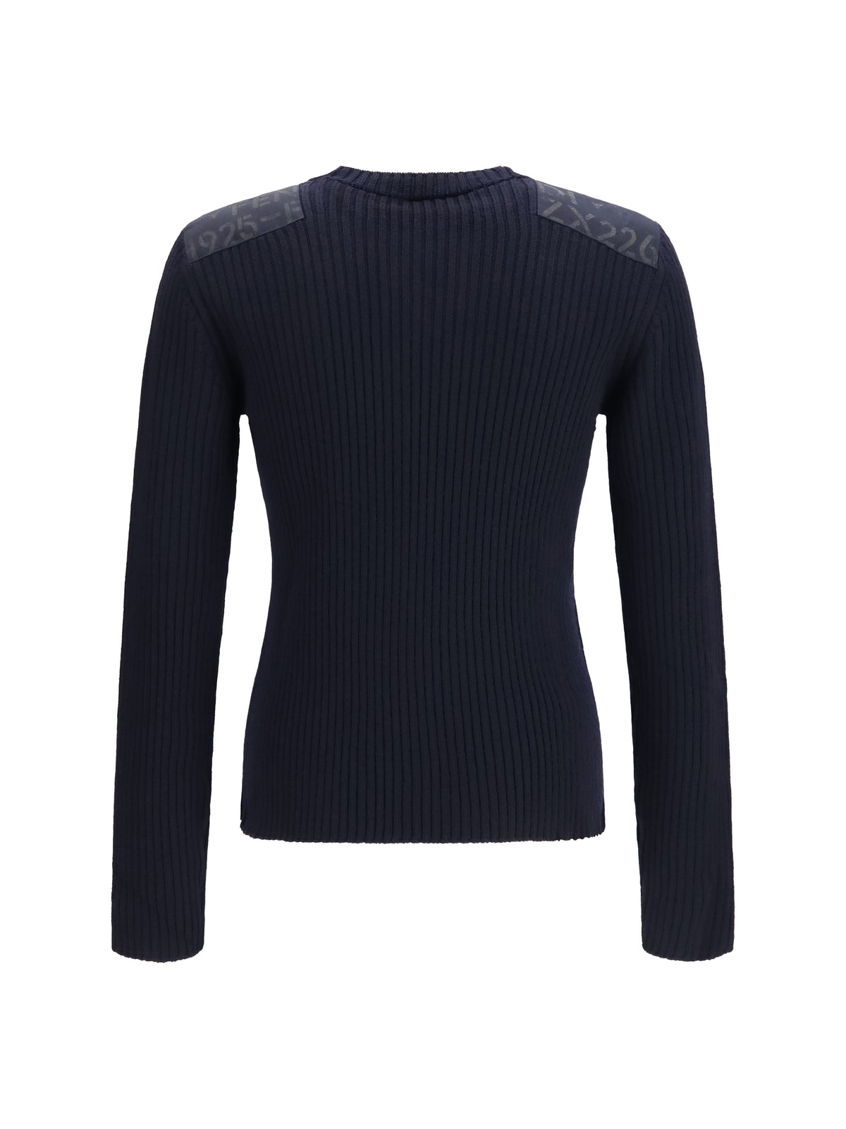 Fendi Men Ribbed Wool Sweater