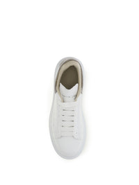 Alexander Mcqueen Men Oversized Sneakers With Suede Heel Tab