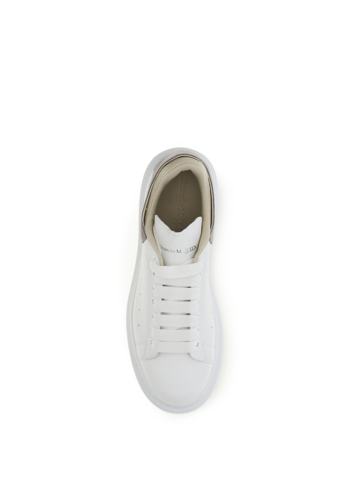 Alexander Mcqueen Men Oversized Sneakers With Suede Heel Tab