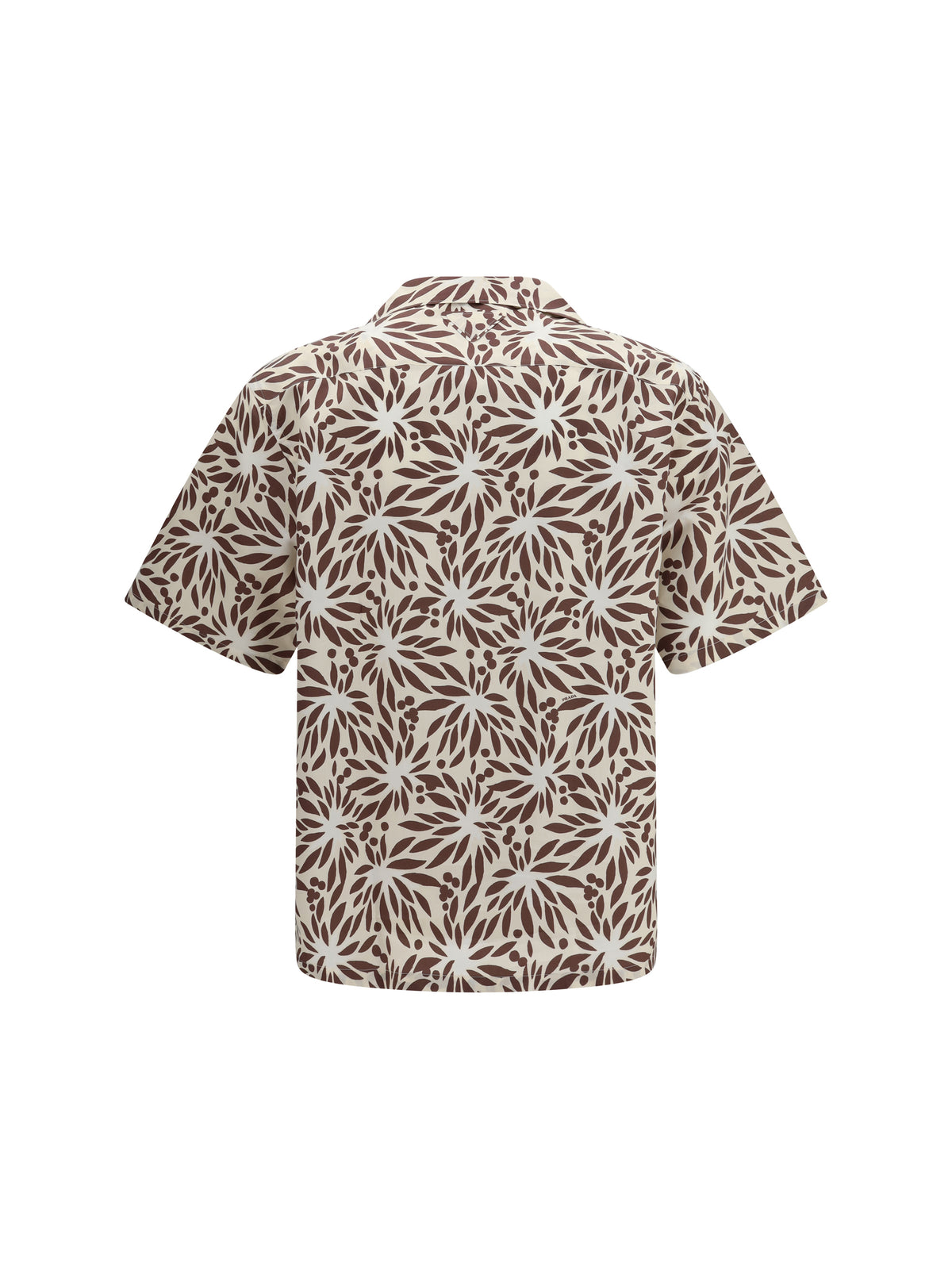 Prada Men Printed Cotton Bowling Shirt