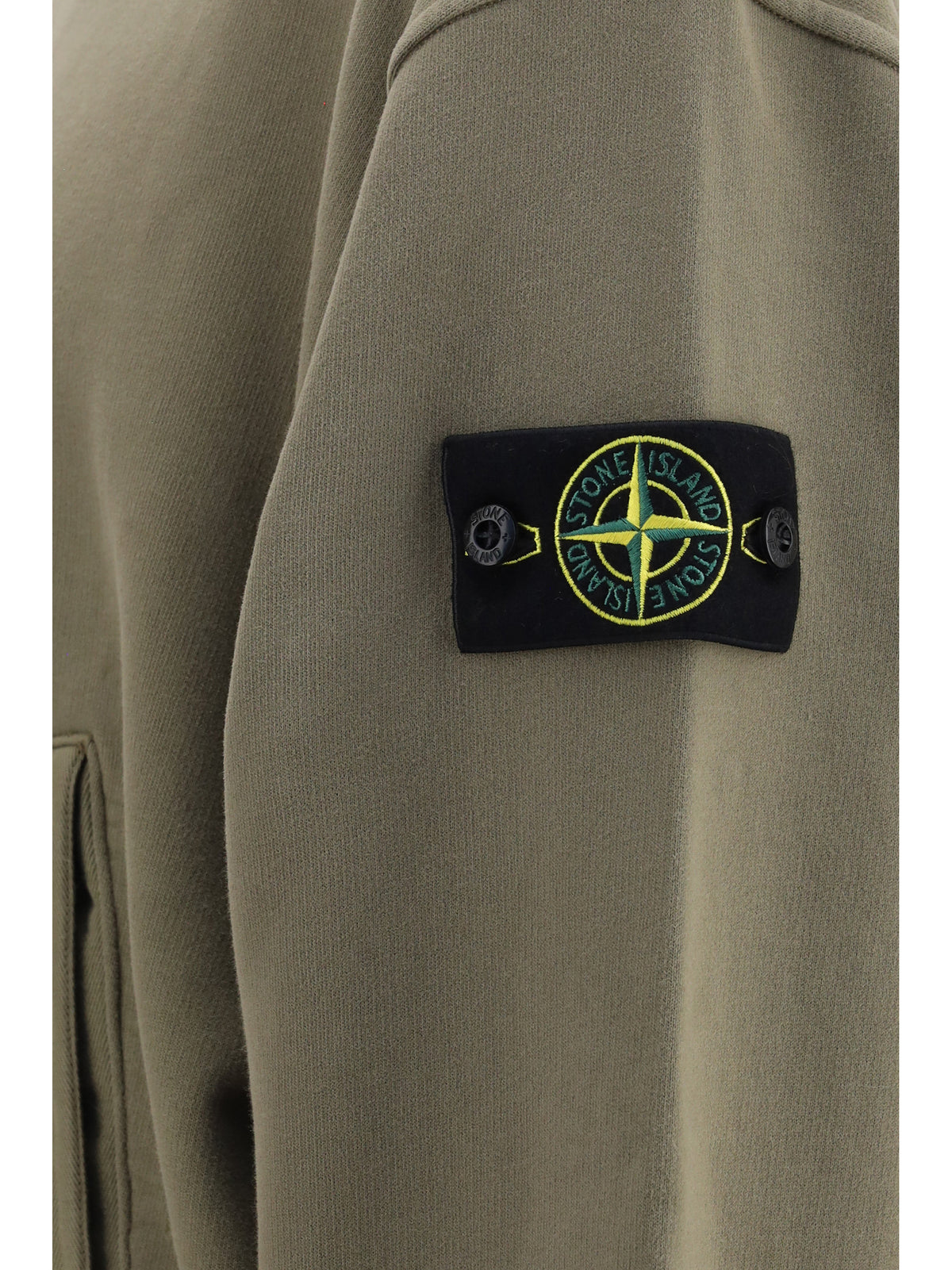 Stone Island Men Hooded Sweatshirt With Front Pocket