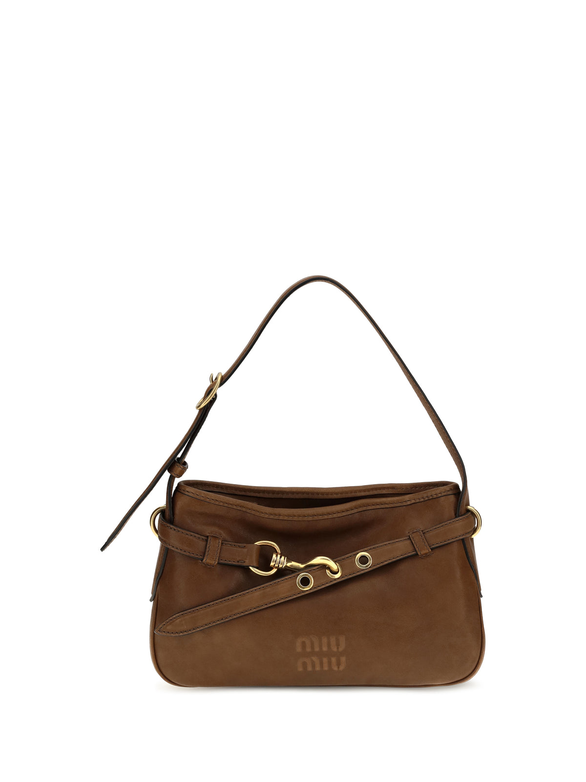 MIU MIU Miu Miu Women Leather Shoulder Bag With Buckle Detail