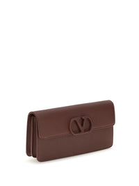VALENTINO GARAVANI Valentino Garavani Women Vlogo Signature Grainy Calfskin Chain Wallet