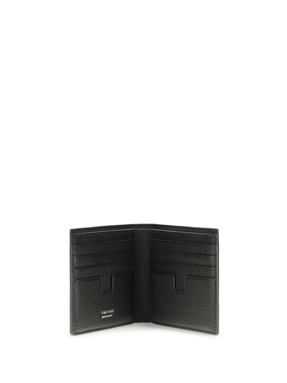 TOM FORD Tom Ford Men T Line Bifold Wallet In Grained Leather
