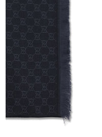 GUCCI Gucci Women Gg Supreme Embroidered Wool Scarf