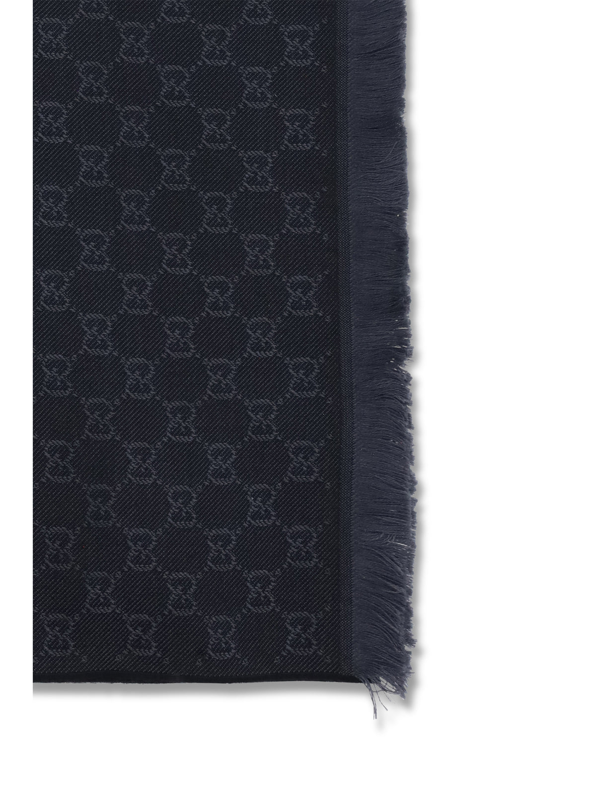 GUCCI Gucci Women Gg Supreme Embroidered Wool Scarf