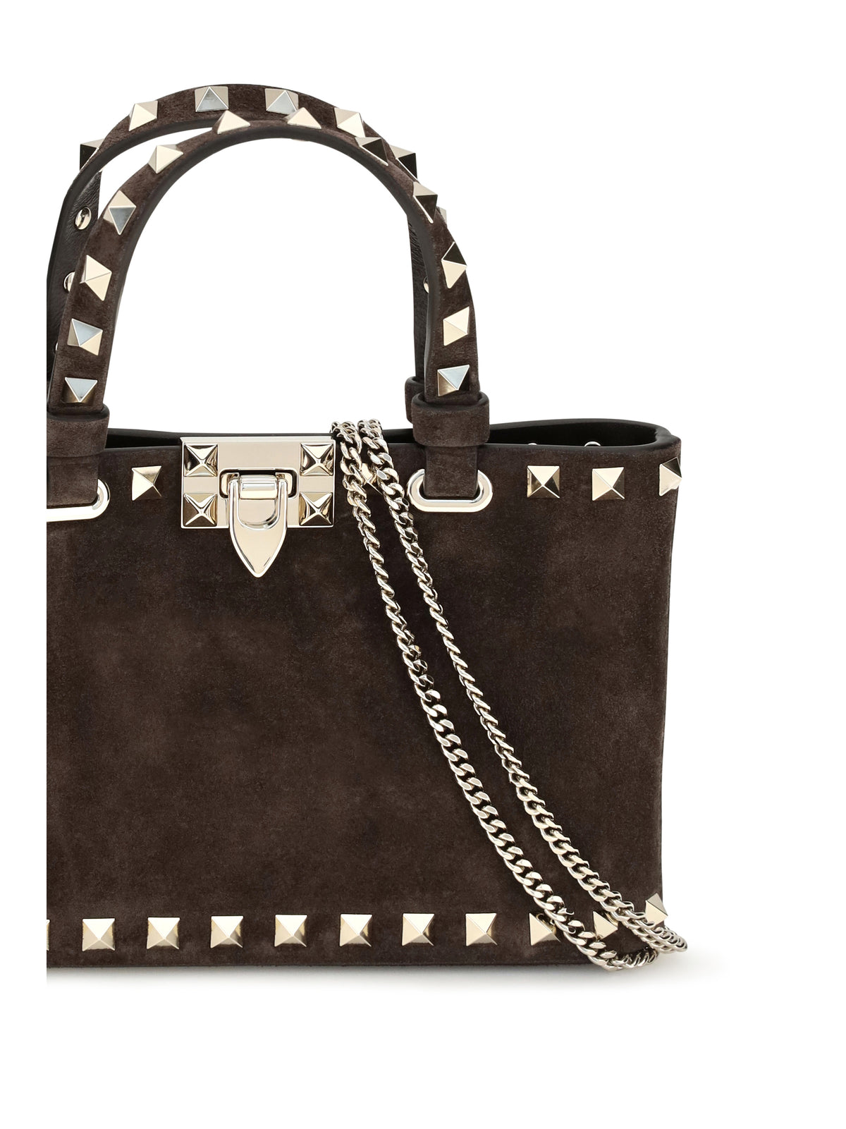 Valentino Garavani Women Suede Rockstud Mini Handbag