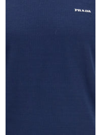 Prada Men C-Neck Knit In Cotton