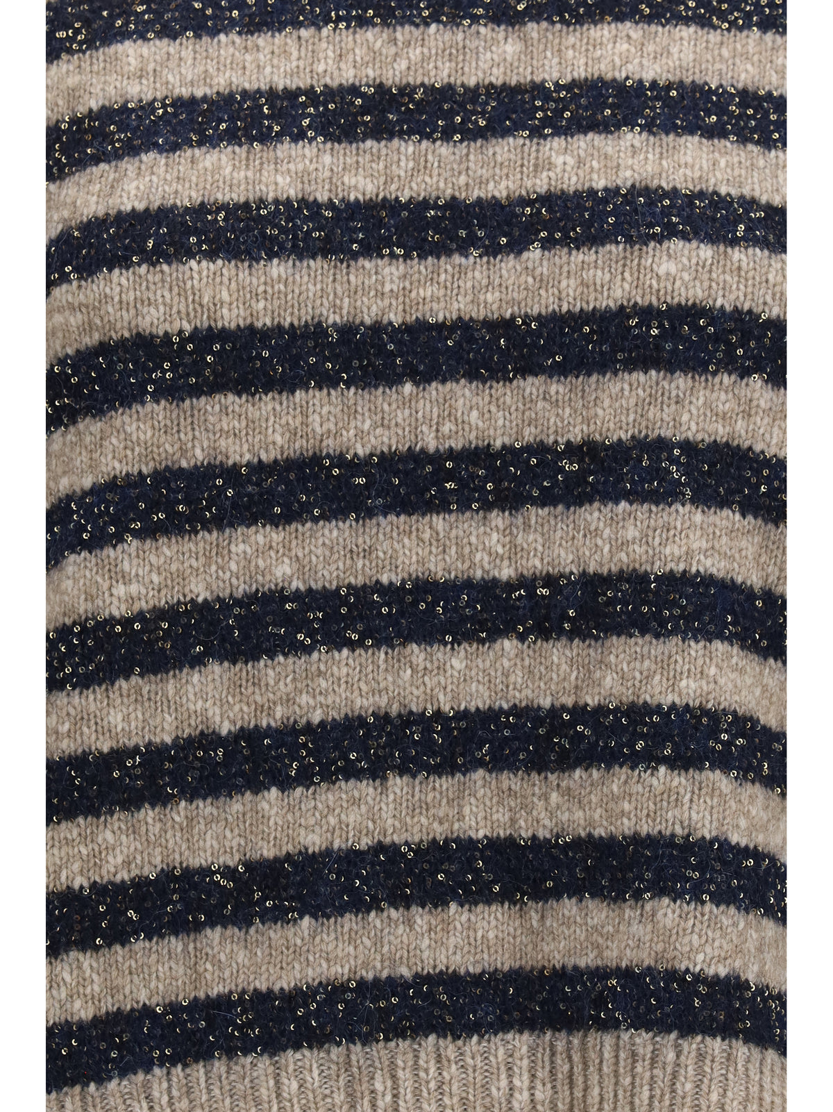 BRUNELLO CUCINELLI Brunello Cucinelli Women Cashmere And Wool Striped Sweater With Lurex
