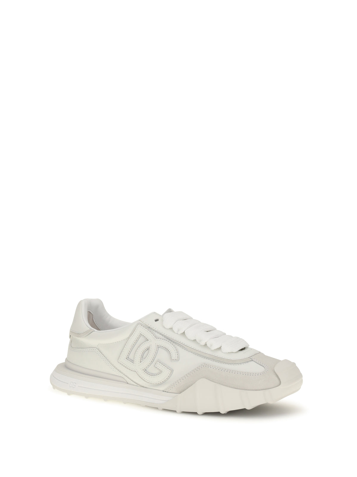 DOLCE & GABBANA Dolce & Gabbana Men Athletic Fabric And Leather Sneakers