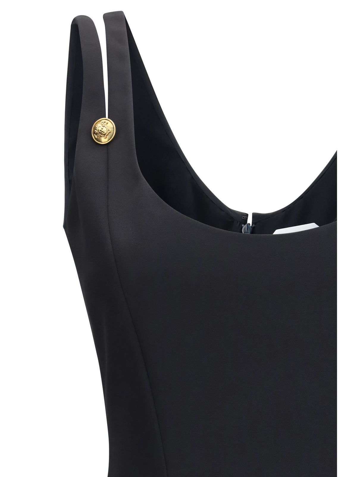 Versace Women Midi Grain De Poudre Wool Dress