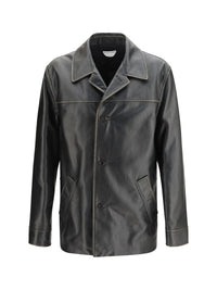 Bottega Veneta Men Padded Leather Jacket
