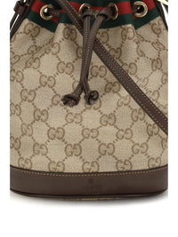 Gucci Women Web Stripe Bucket Bag