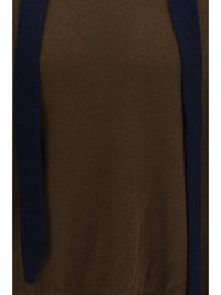 Sacai Men Wool Knit Cardigan With Integrated Scarf